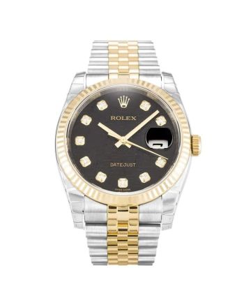 Rolex Datejust Black Dial 116233 Mens 36MM